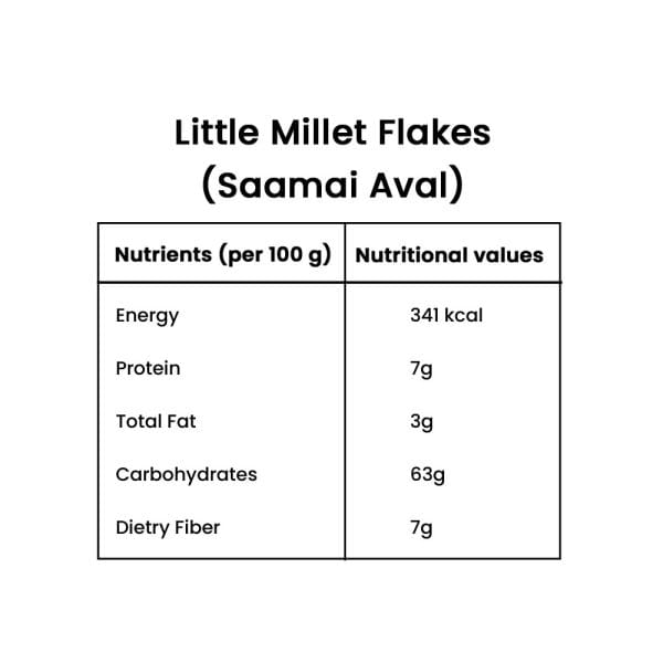 SAAMAI FLAKES / சாமை அவல் (LITTLE MILLET FLAKES) - Image 2