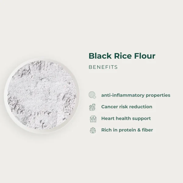 சத்தான கருப்பு கவுனி மாவு / BLACK RICE POWDER (INSTANT READY MIX) - Image 2